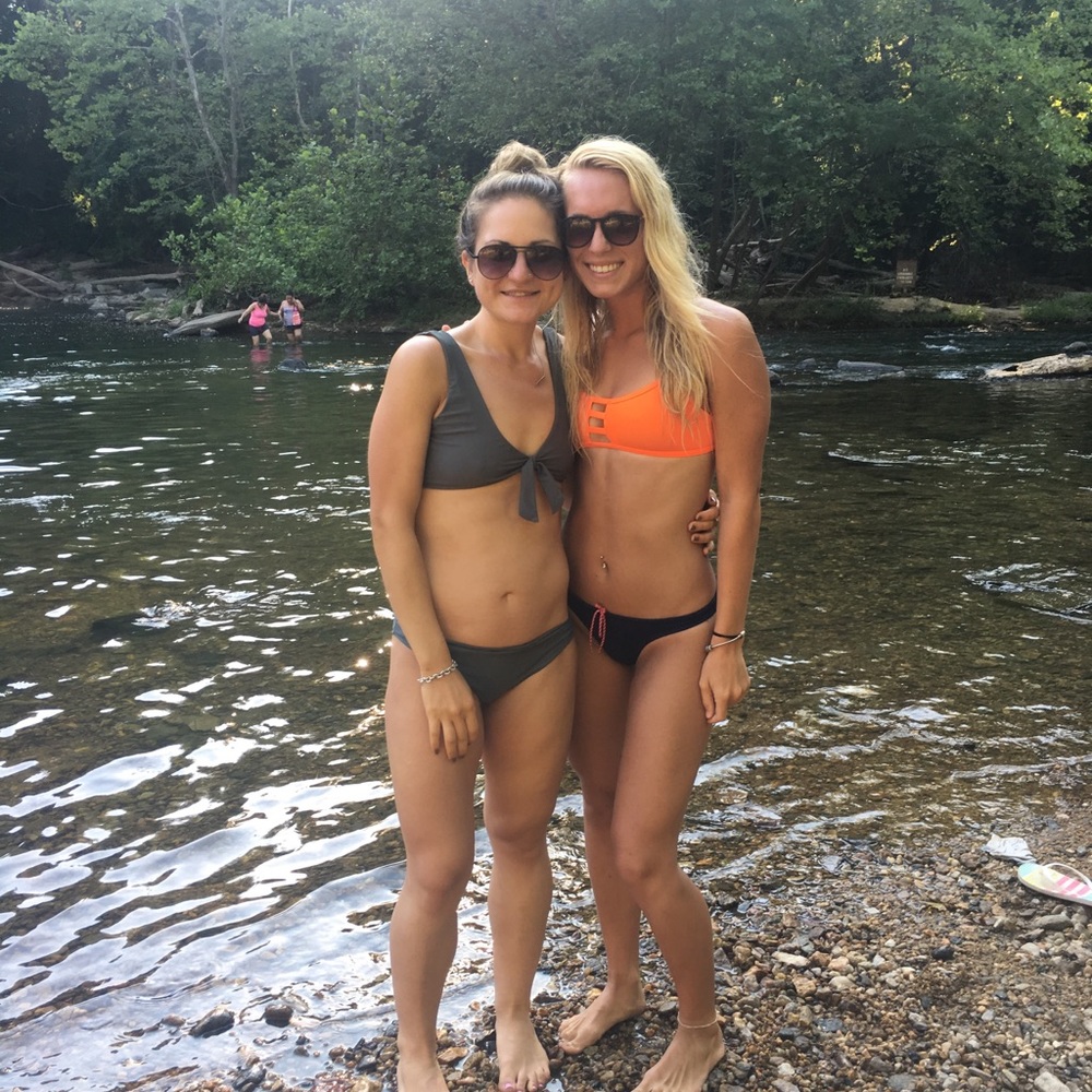 Green zaful tie bikini